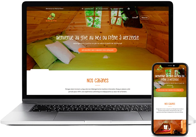 Dawa Agence Web - Portfolio - Au Pied du Frene