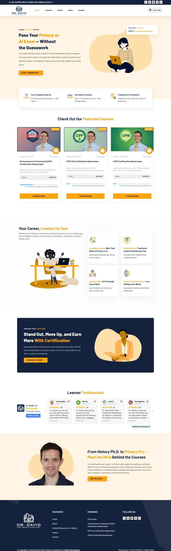 Dawa Agence Web - Portfolio - Dr. David LLC Homepage Dawa Agence Web - Portfolio - Dr. David LLC Homepage